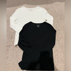 American Eagle pointelle tees